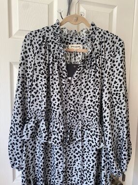Julia Allert Speckled Tier Dress